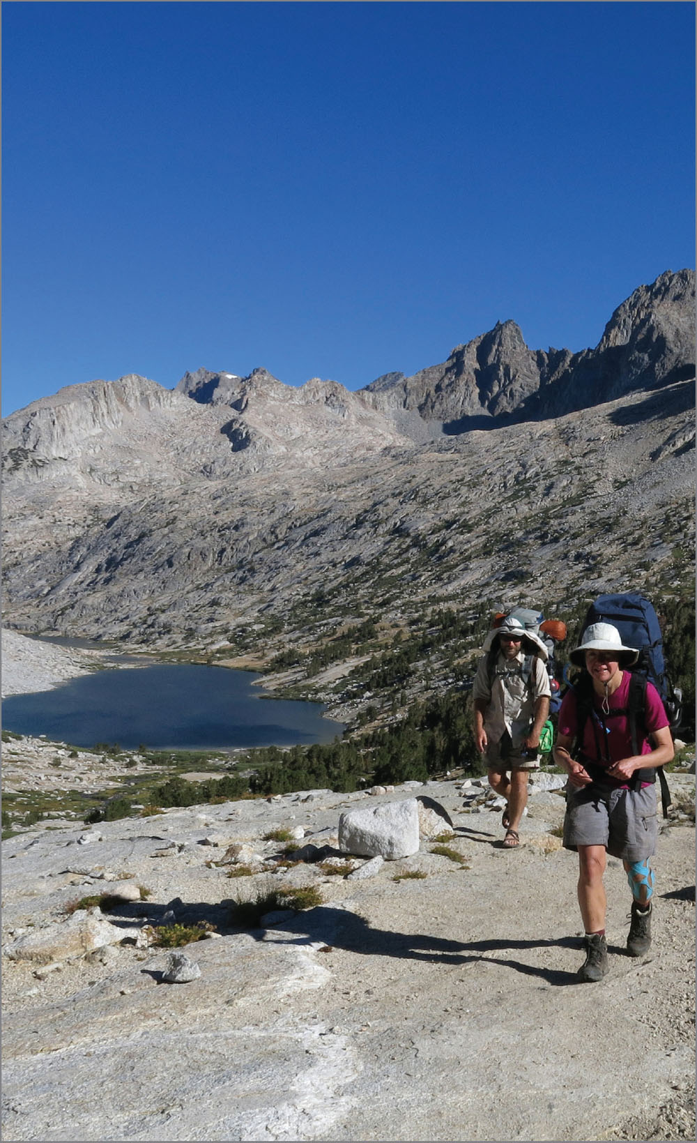 Climbing from the Palisade Lakes toward Mather Pass INTRODUCTION T he John - photo 4