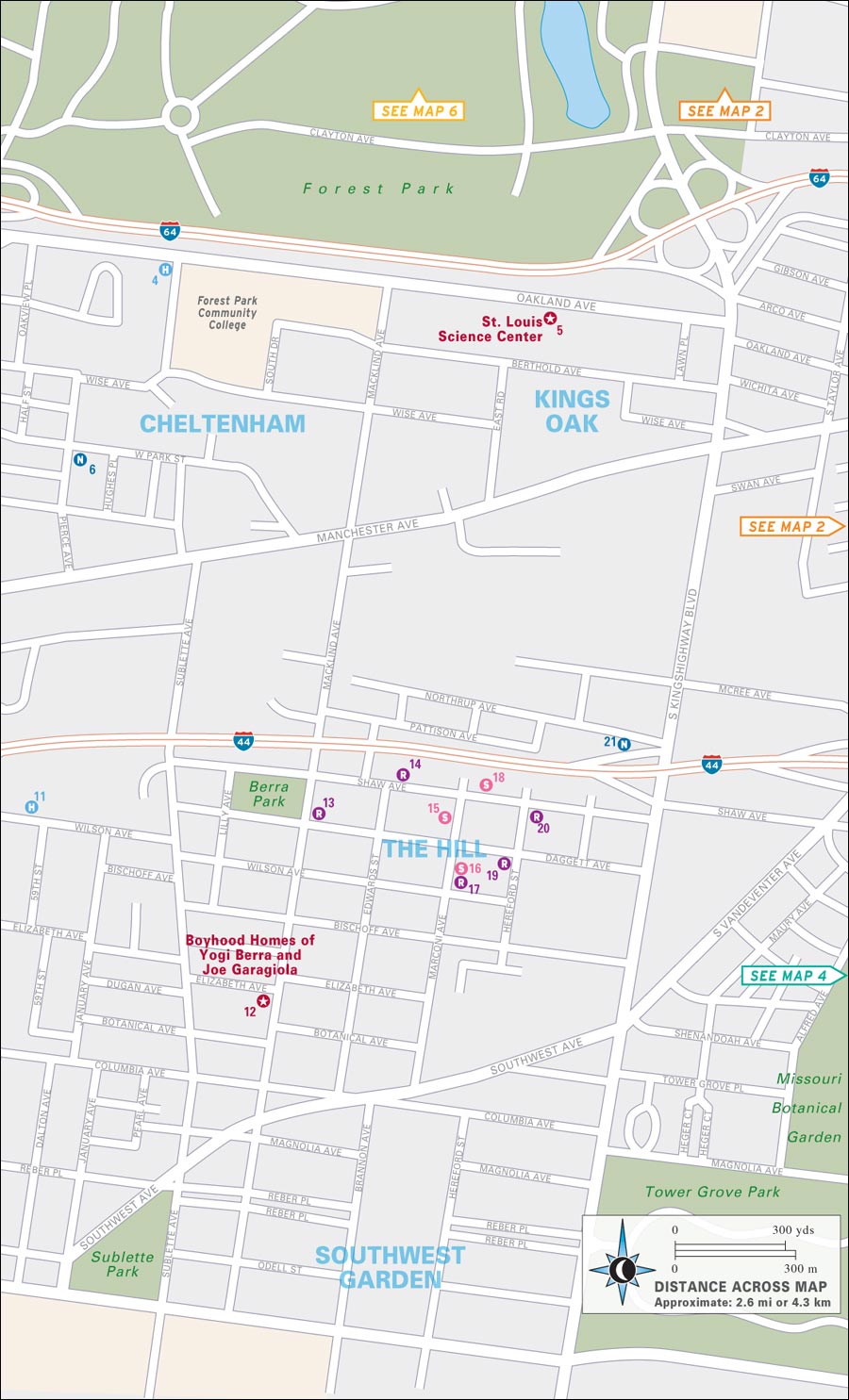 Map 6 Delmar Loop and University City map halves follow - photo 18