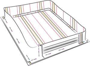 Pin and join this short seam so that the square piece is completely enclosed - photo 12