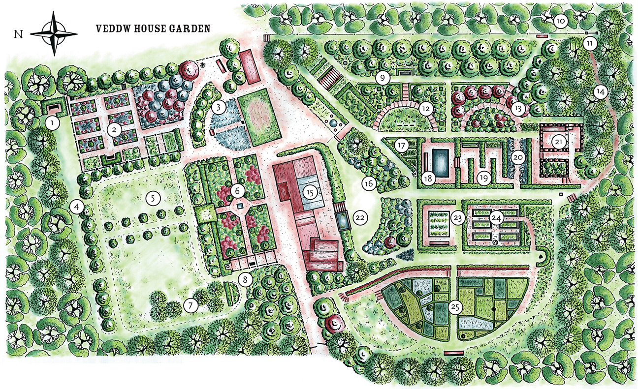 Elizabeth Buckley NORTH GARDENS 1 Chriss Seat 2 Charless Garden 3 Grey Border - photo 5