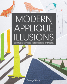 Casey York Modern Appliqué Illusions: 12 Quilts Create Perspective & Depth