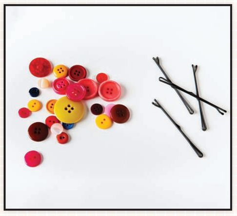 Gather together bobby pins as well as buttons beads and other small round - photo 5