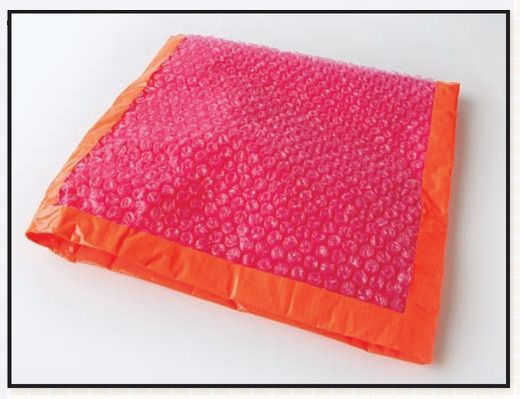 Cut a long rectangular piece of bubble wrap Fold it in half and tape the two - photo 15