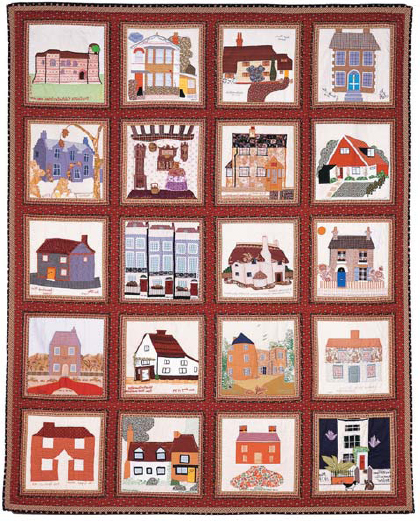 This house block quilt 19789 188 x 236cm was the first piece in The Quilters - photo 6