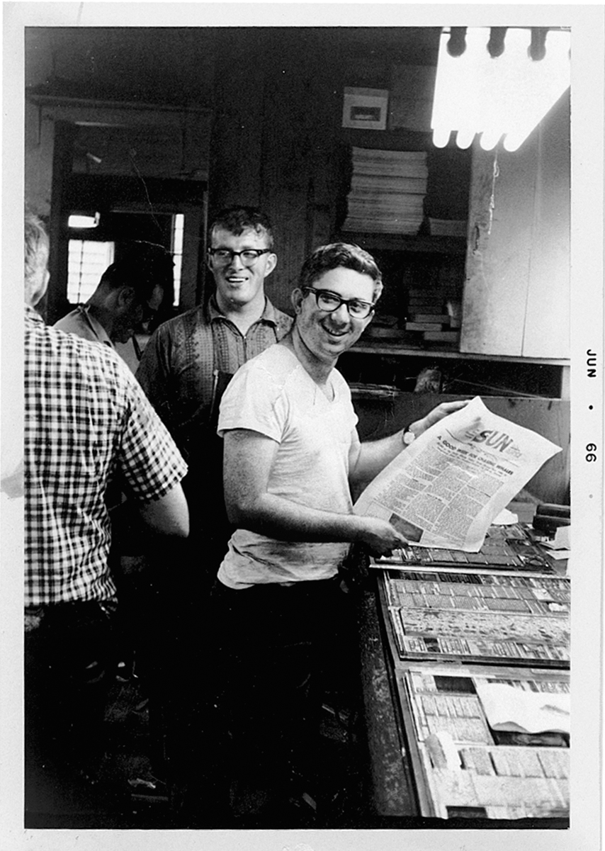 WITH BOB SR AND BOB JR AT THE PRINT SHOP Photograph by Jim Lytton courtesy - photo 5