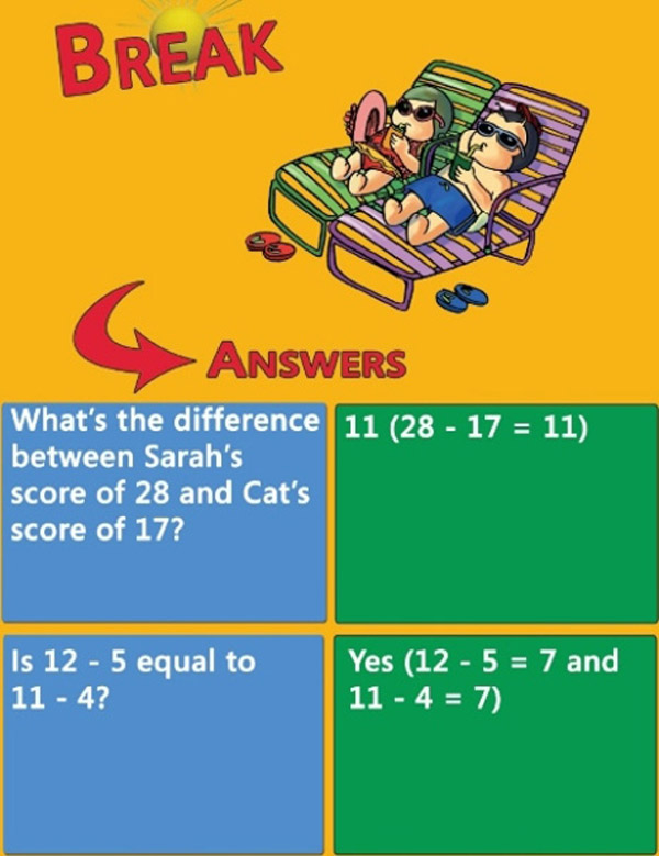 Subtraction Level 3 Pictures Words Review - photo 17