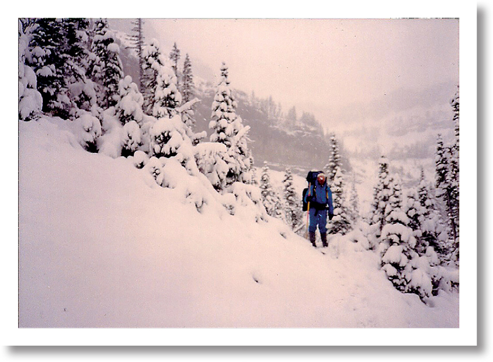 Snowstorm near Lake Levale Montana The Chinese Wall Bob Marshall - photo 10