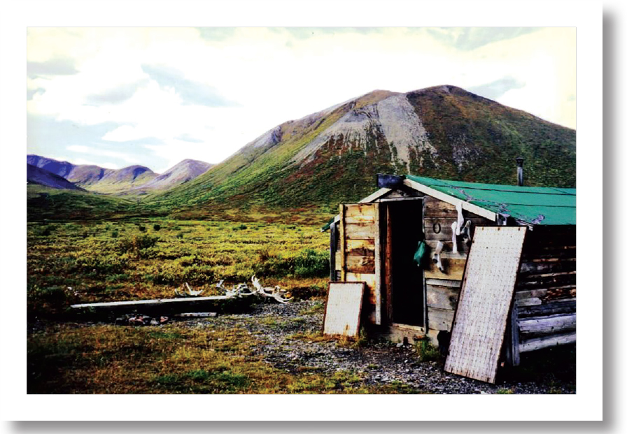 I spent a pleasant night in this remote cabin at Caribou Pass on the Canol - photo 12