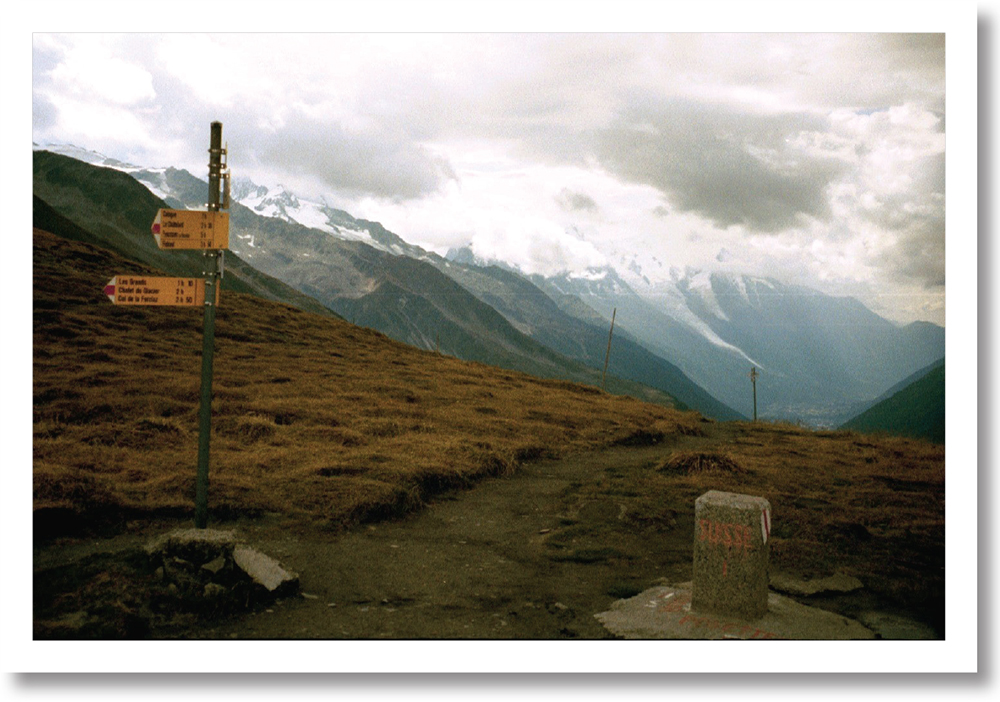 Col de Balme on the France-Switzerland border along the Haute Route With - photo 15