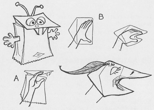 5 BAGDAD THE PAPER-BAG GREMLIN You need crayons scissors and a small brown - photo 8