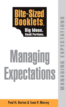 Paul Burton - Managing Expectations: Bite-Sized Booklet