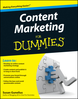 Susan Gunelius - Content Marketing for Dummies