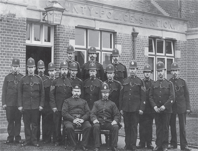 Police officers and men at Southminster Police Station c 1902 First published - photo 9