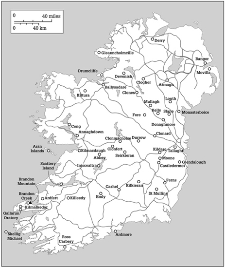 Map of Ireland showing sites described in the text 1 Sainthood Most of the - photo 1