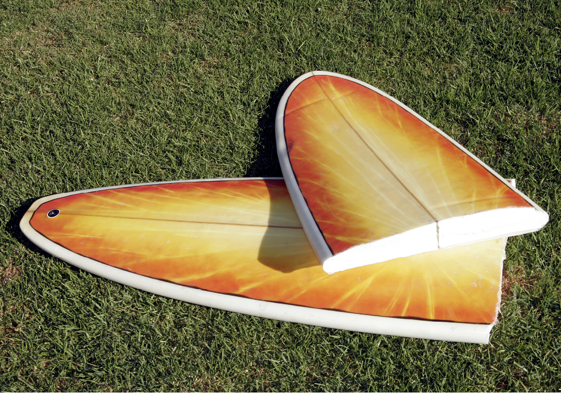 Surfboards are made of a styrofoam core which allows them to float and makes - photo 6