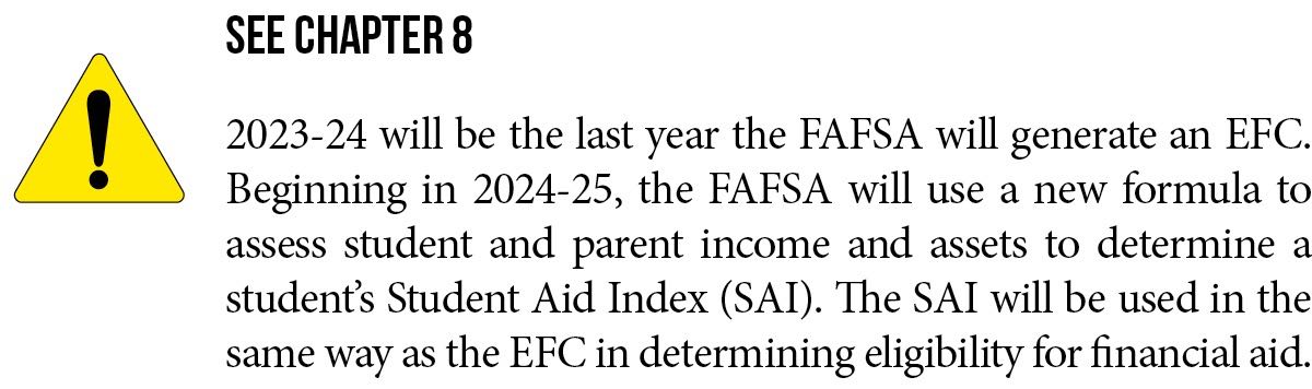 EFC Determines Your Need Colleges subtract your EFC from their COA to arrive at - photo 5