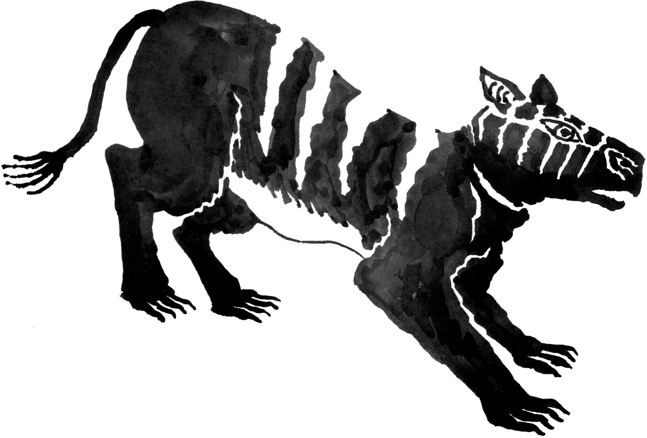 A strange creature called an oreodont Deer with three horns or saber teeth - photo 7