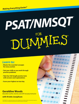 Geraldine Woods - PSAT/NMSQT For Dummies