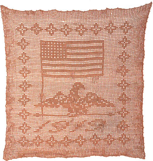 FLAG NO 5 Patriotic Pillow Cover Crocheting was all the rage in the early - photo 17