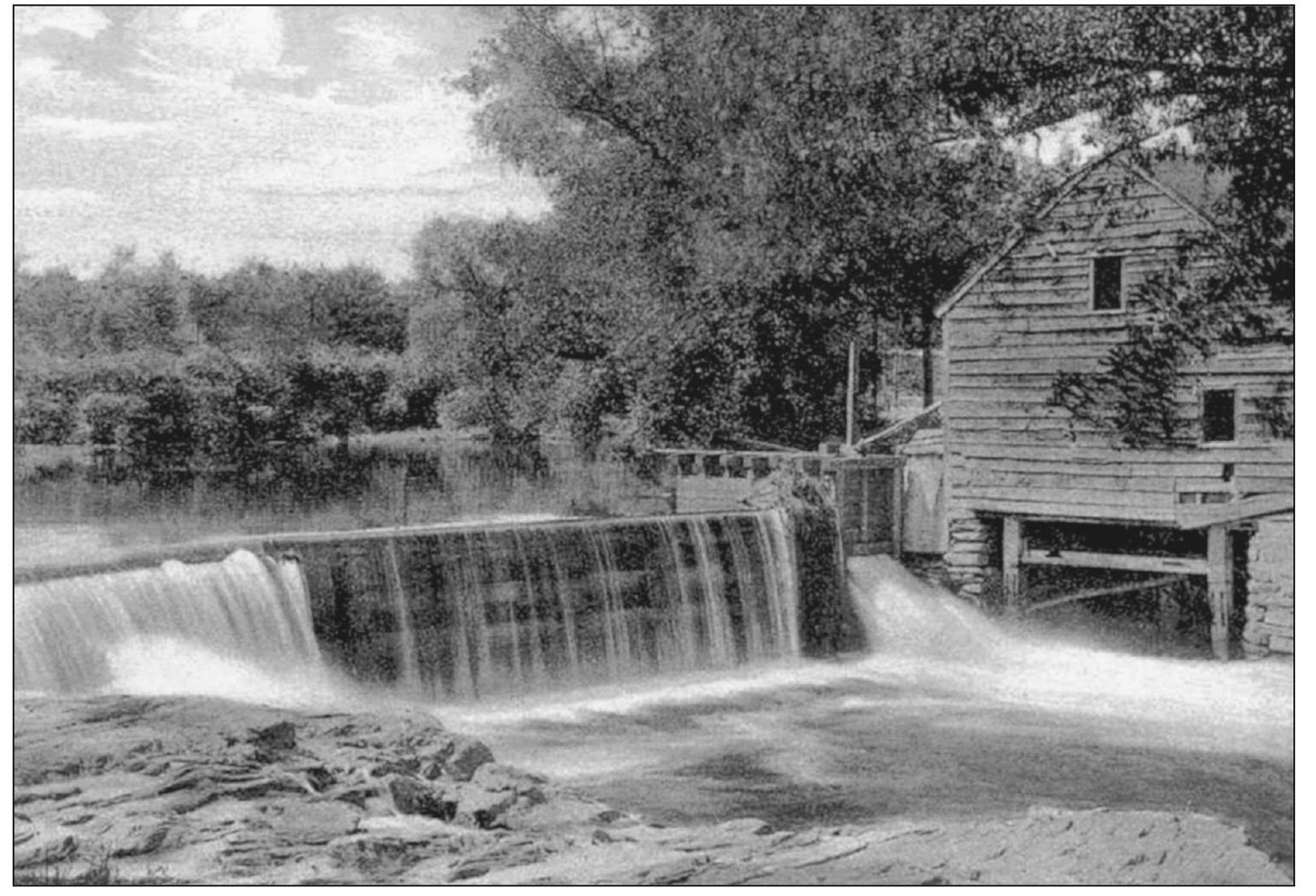 Downs Grist Mill owned by Ephraim Downs was located at the end of Memorial - photo 5