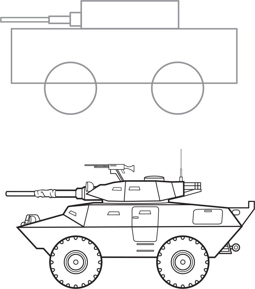 All About Drawing Cool Cars Fast Planes Military Machines Learn how to draw more than 40 high-powered vehicles step by step - photo 6