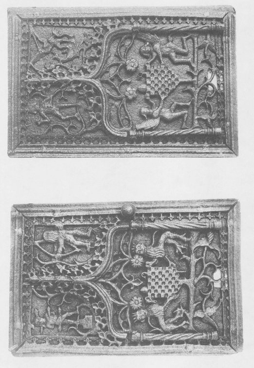 Tabernacle doors decorated with applied ornaments of wrought and chased iron - photo 9