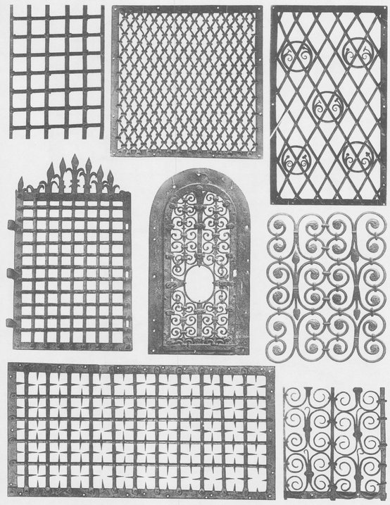 Grilles and fragments of grilles from screens tabernacle doors or doors of - photo 10