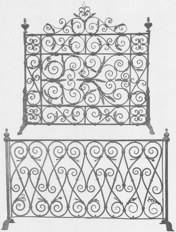 ABOVE Chapel grille Wrought iron Italian work Eighteenth century BELOW - photo 16