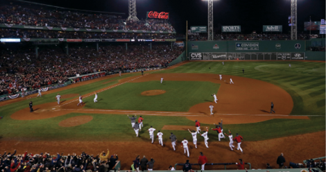 The Red Sox storm the field after winning their eighth world title by Dan - photo 9