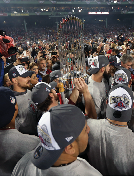 The World Series Trophy made the rounds from team owners Larry Lucchino Tom - photo 6