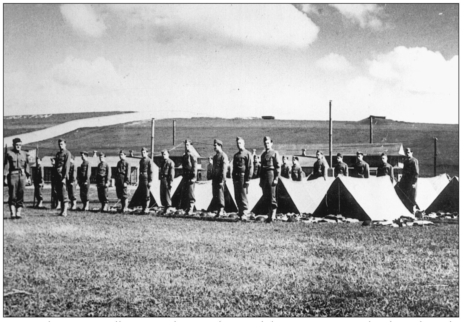 Personnel were originally quartered in squad tents while contractors completed - photo 8