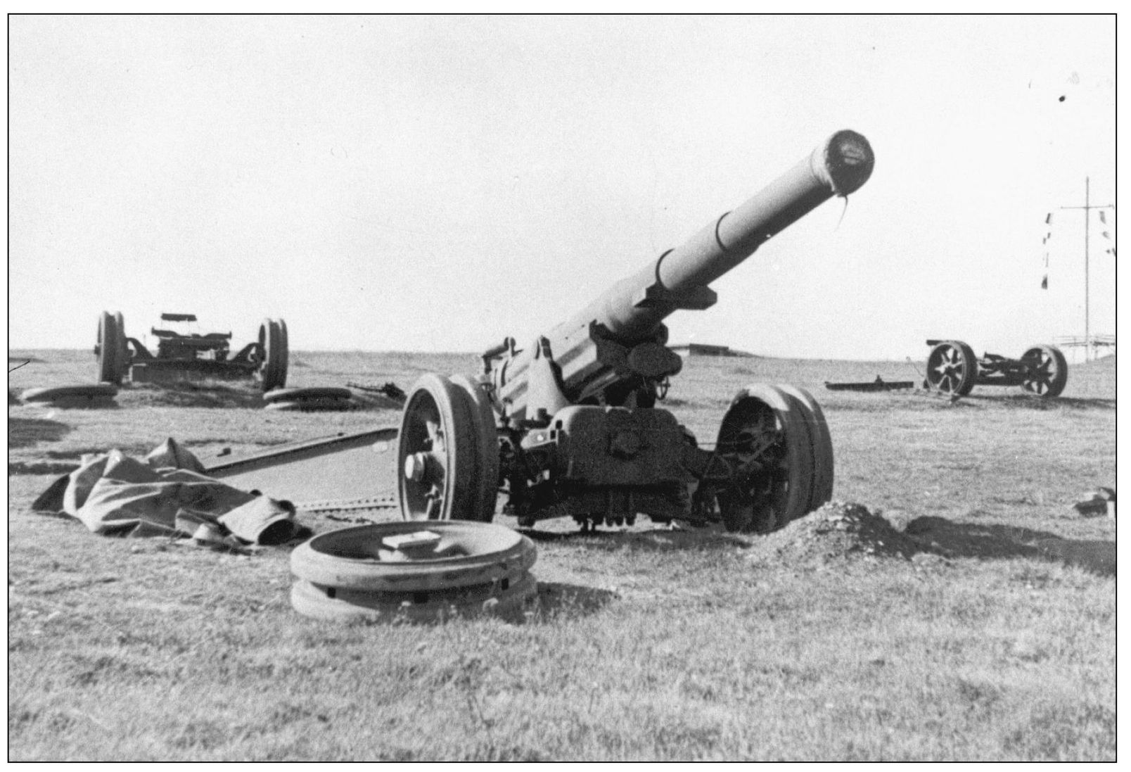 This is a view of a 155mm cannon atop the highest hill at Fort Dawes Limbers - photo 14