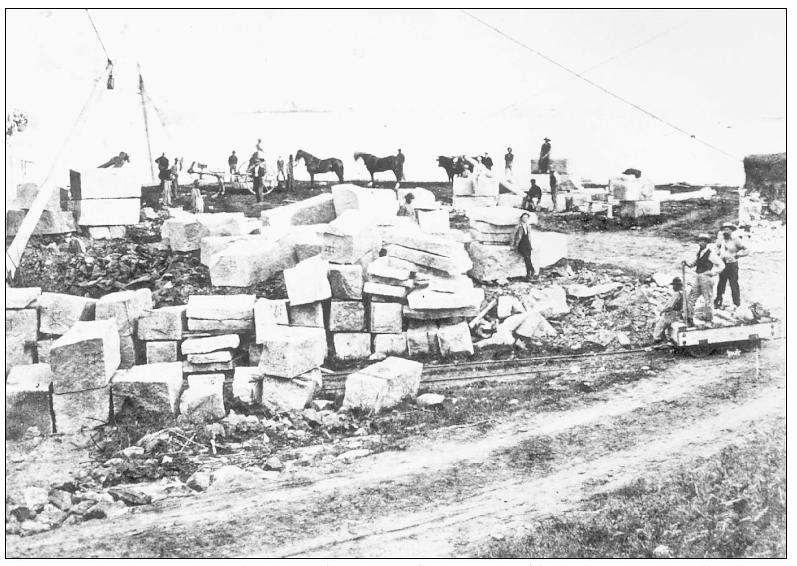 This construction of a typical preCivil War fort shows granite blocks being - photo 3