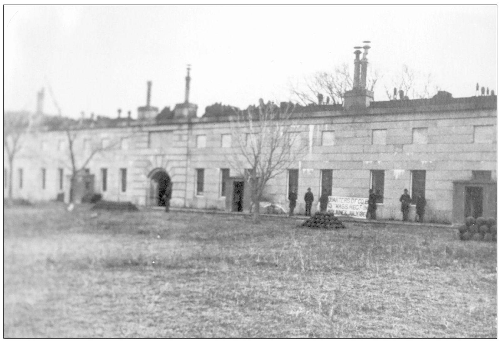 In this photograph the same group of veterans are seen inside the fort - photo 9