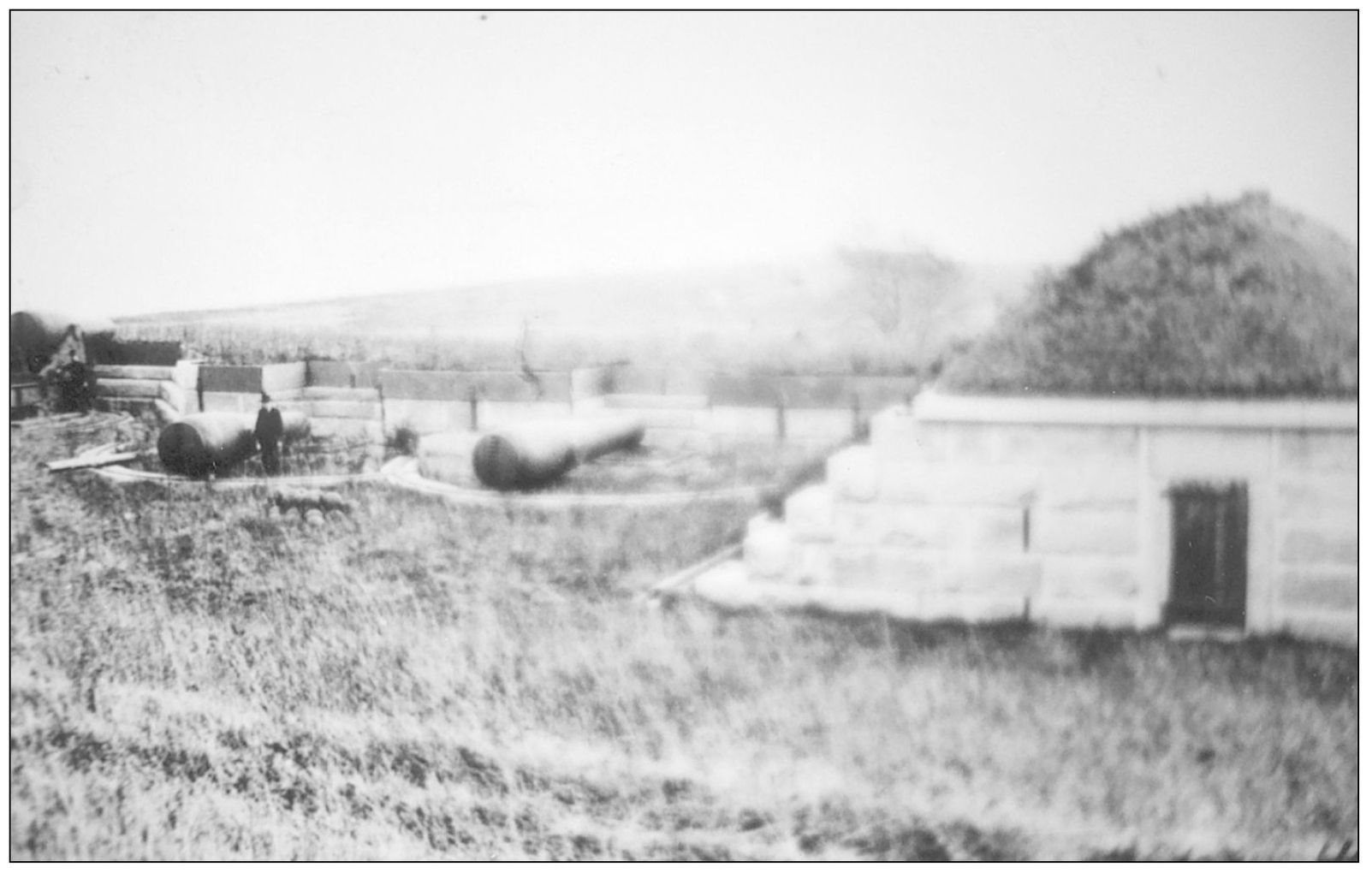 This view of Fort Winthrops parapet shows a Rodman smoothbore cannon on its - photo 11