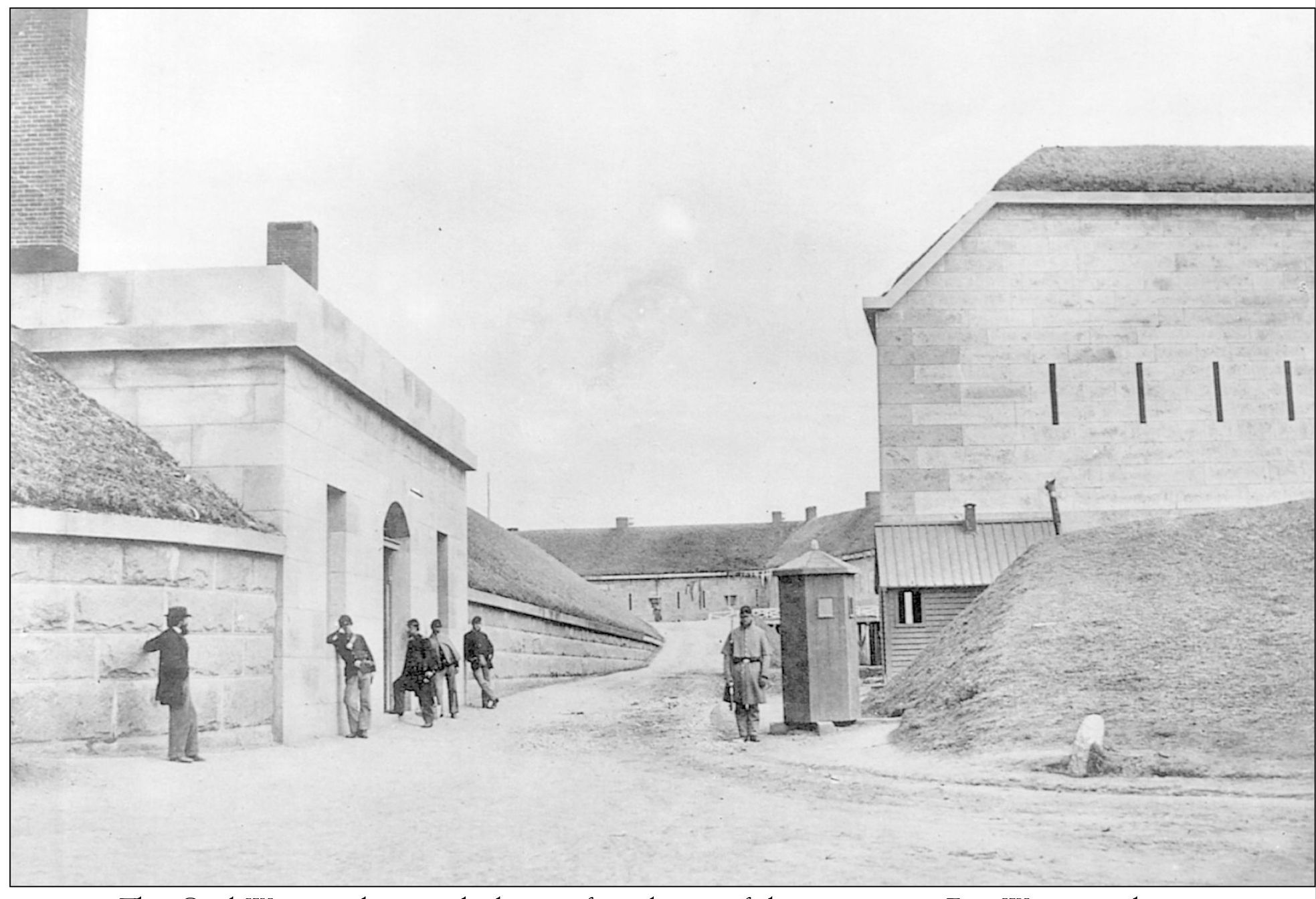 This Civil War era photograph shows a formal view of the entrance to Fort - photo 14