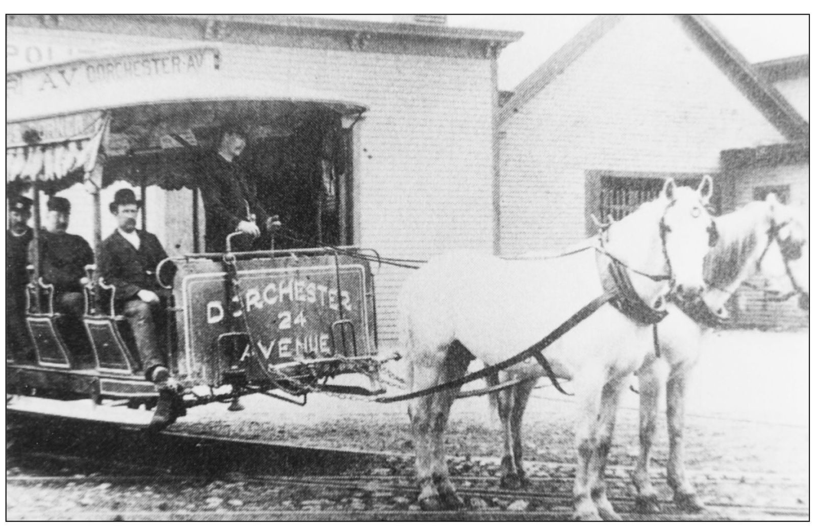 The horse-drawn streetcars that served South Boston ran along Dorchester Avenue - photo 3