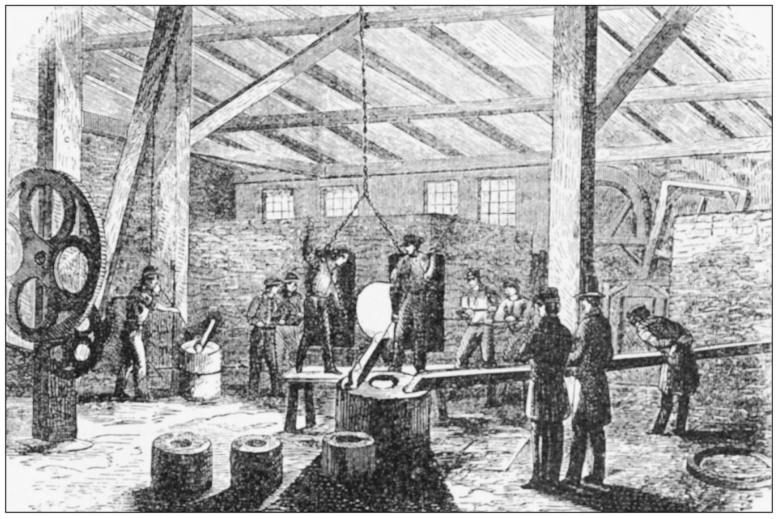 The interior of Algers Iron Foundry had fairly primitive conditions for the - photo 10