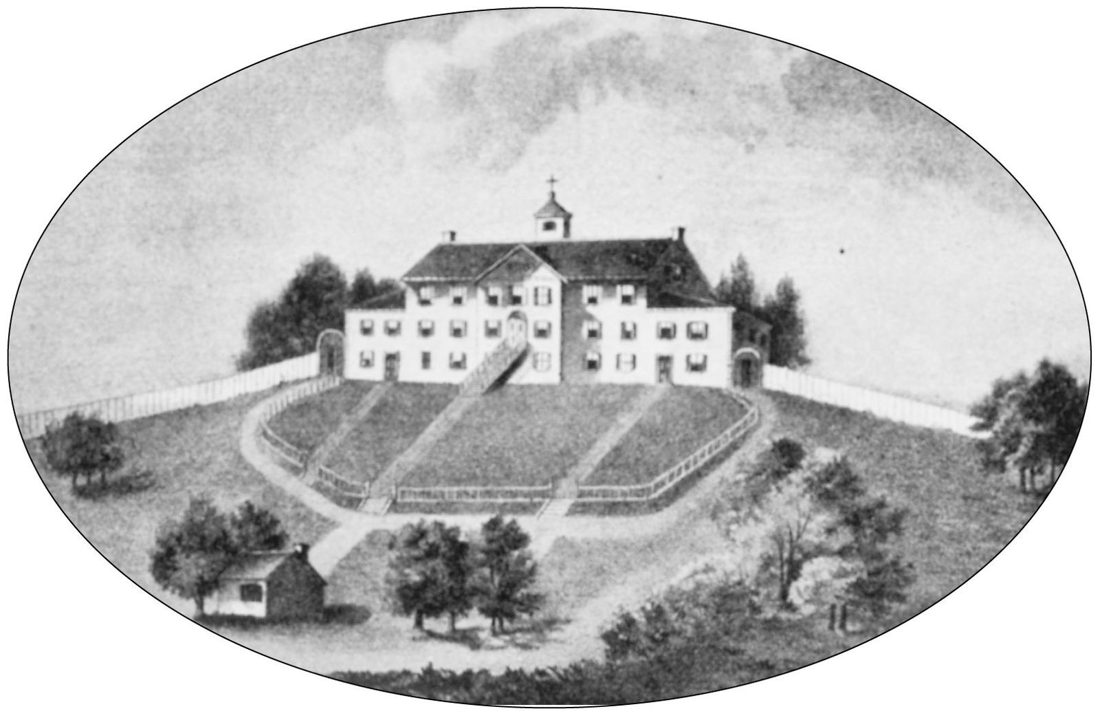 The Ursuline Convent was a magnificent three-story building completed in 1828 - photo 11