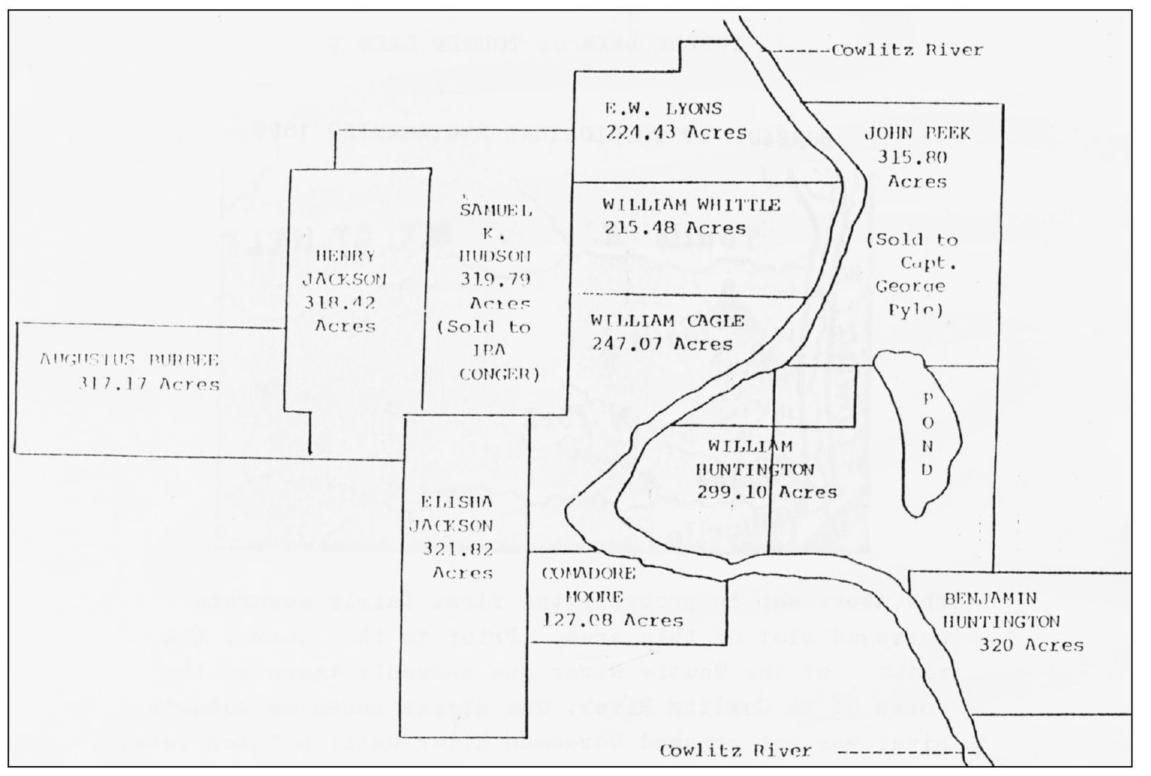 This map shows the unadjusted property lines of the original donation land - photo 8