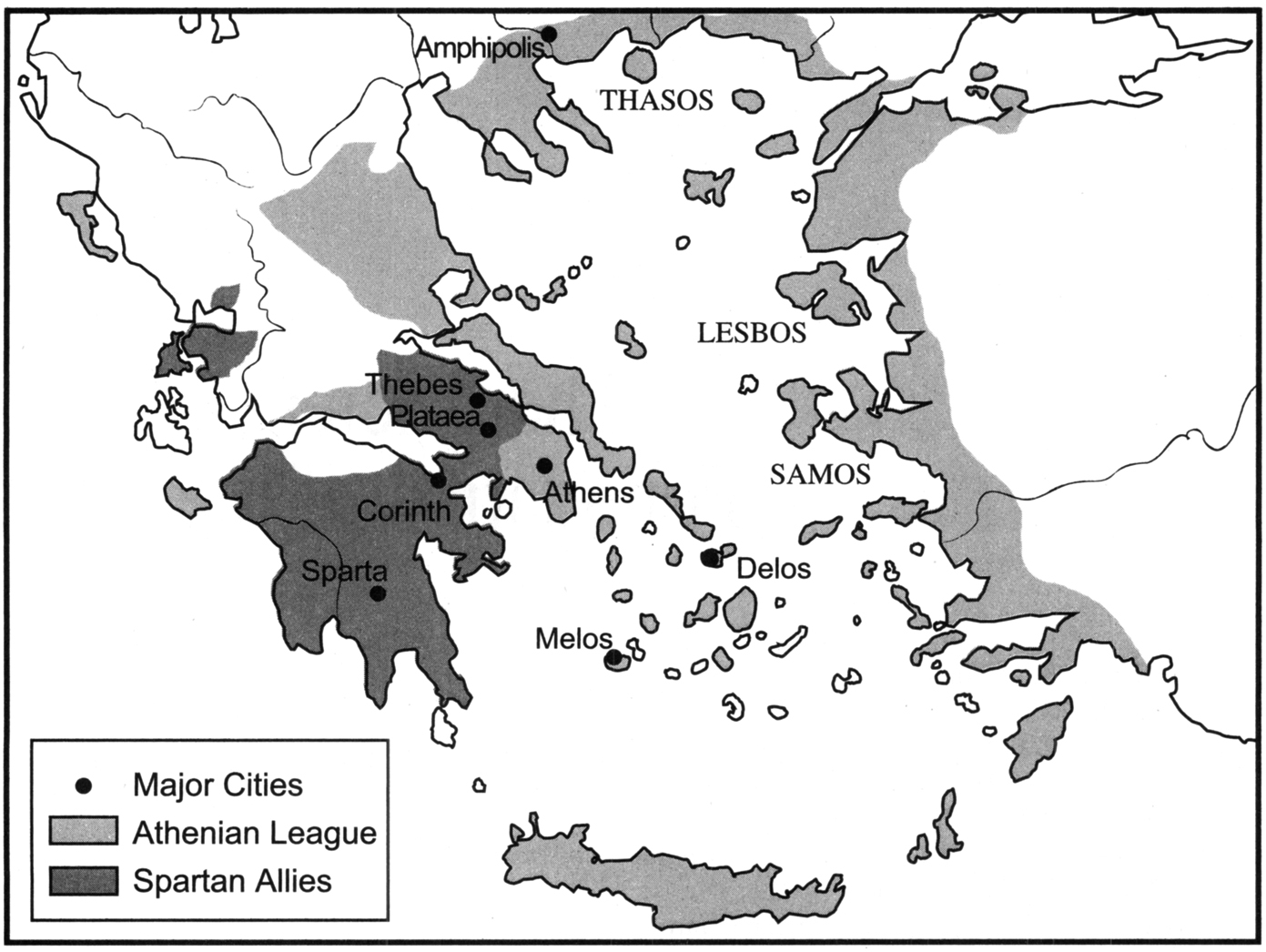 Figure 1-l The major Greek City States during the Peloponnesian Wars GREEK - photo 2