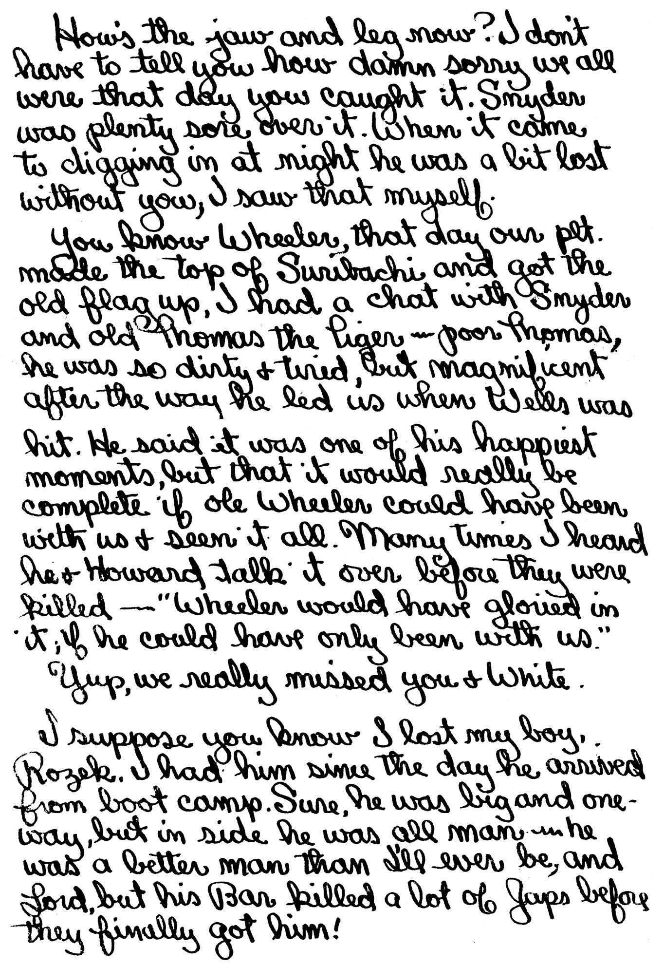 Letter to author by Robert Leader about five months after the battle while the - photo 10