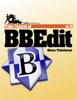 Glenn Fleishman - Take Control of BBEdit