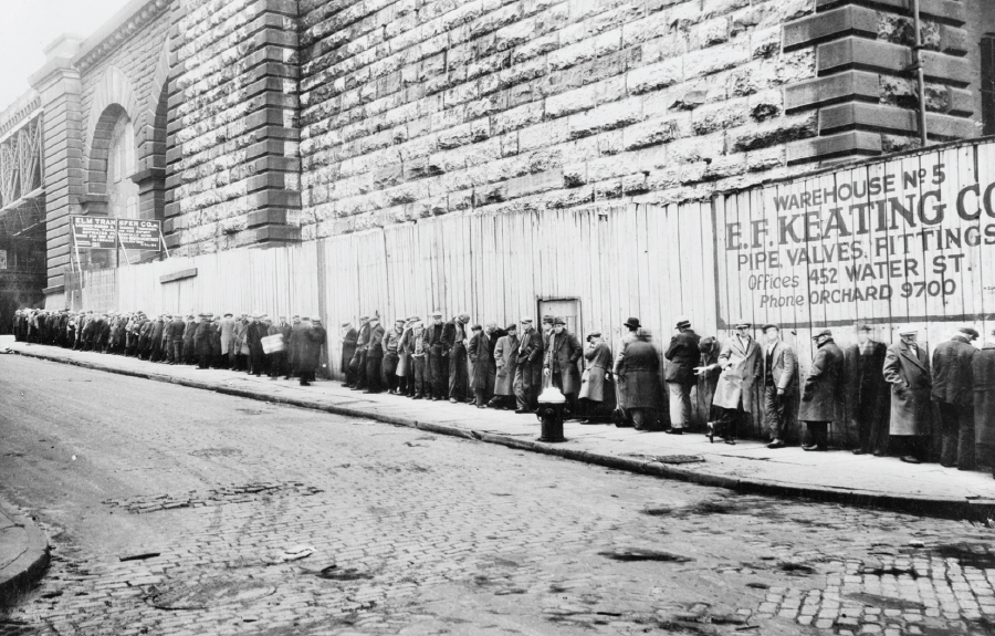 During the Great Depression in the 1930s people were forced to line up for - photo 7