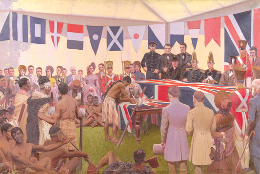 British officials and Mori chiefs sign the Treaty of Waitangi in 1840 Daily - photo 5