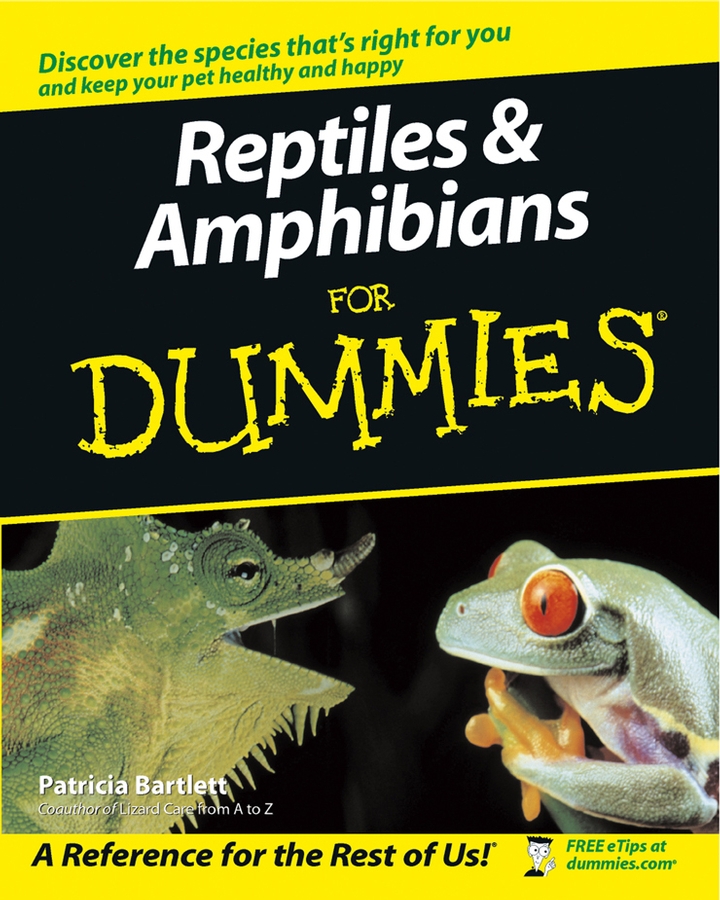 Reptiles Amphibians For Dummies by Patricia Bartlett Reptiles Amphibians - photo 1