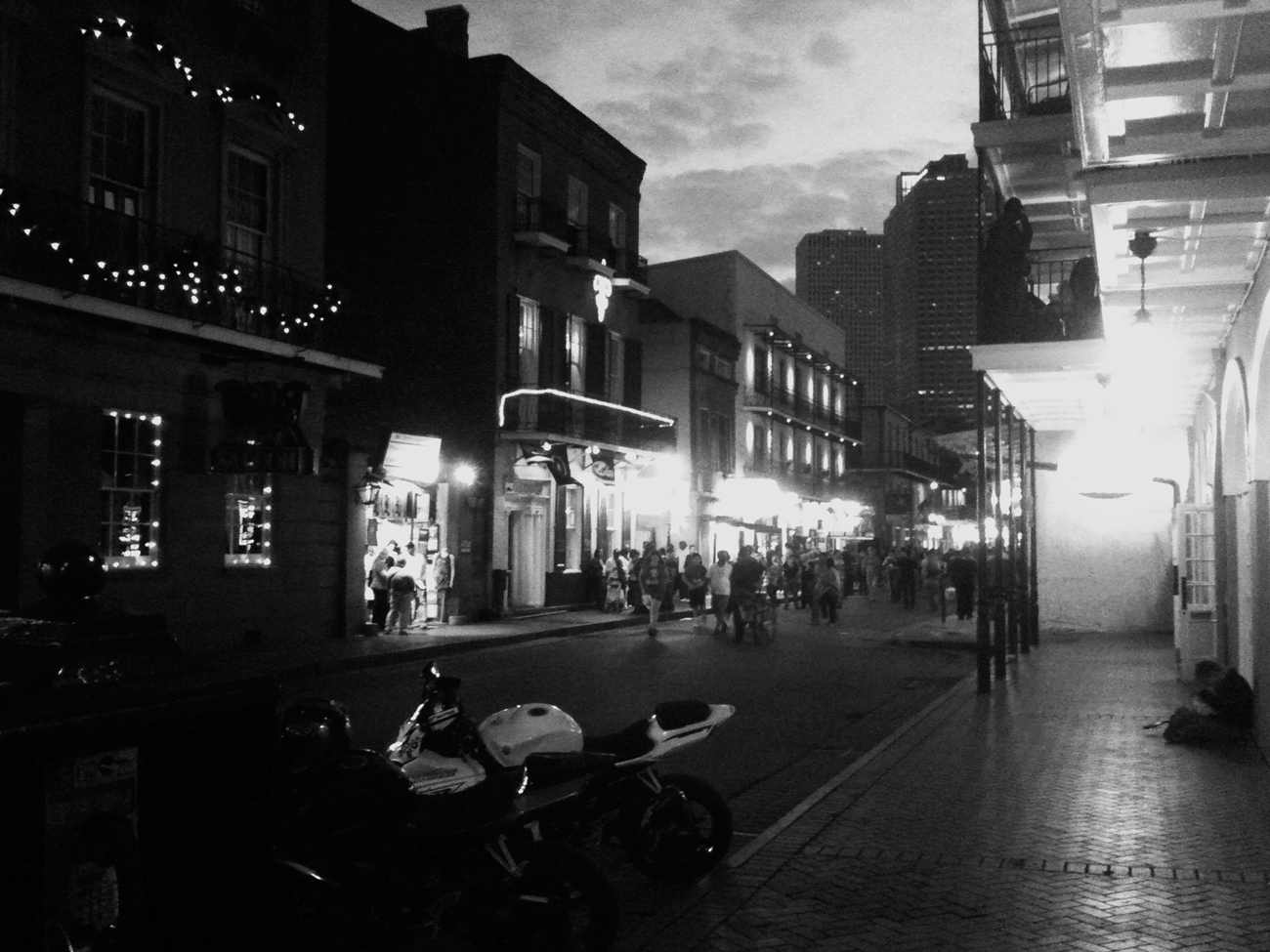 Present-day New Orleans on Bourbon Street The energy of this land is so potent - photo 2