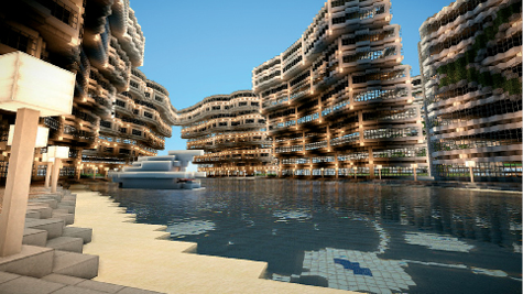 Futuristic City By MCFRArchitect Recreating realistic-looking buildings - photo 14