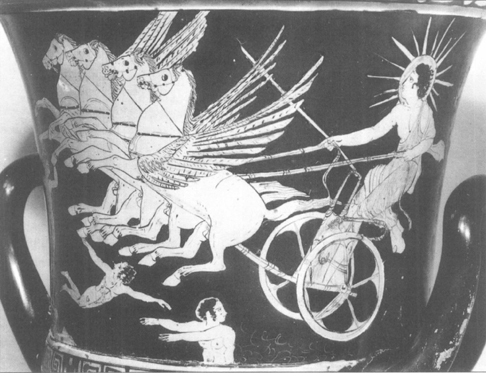 Helios a sun god in classical Greece drove his chariot and four fiery horses - photo 7