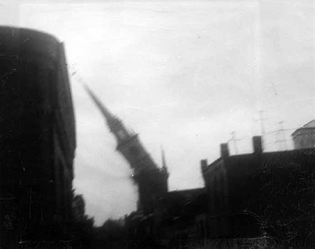 Hurricane Carol tears the Old North Church steeple from its tower on August 31 - photo 3